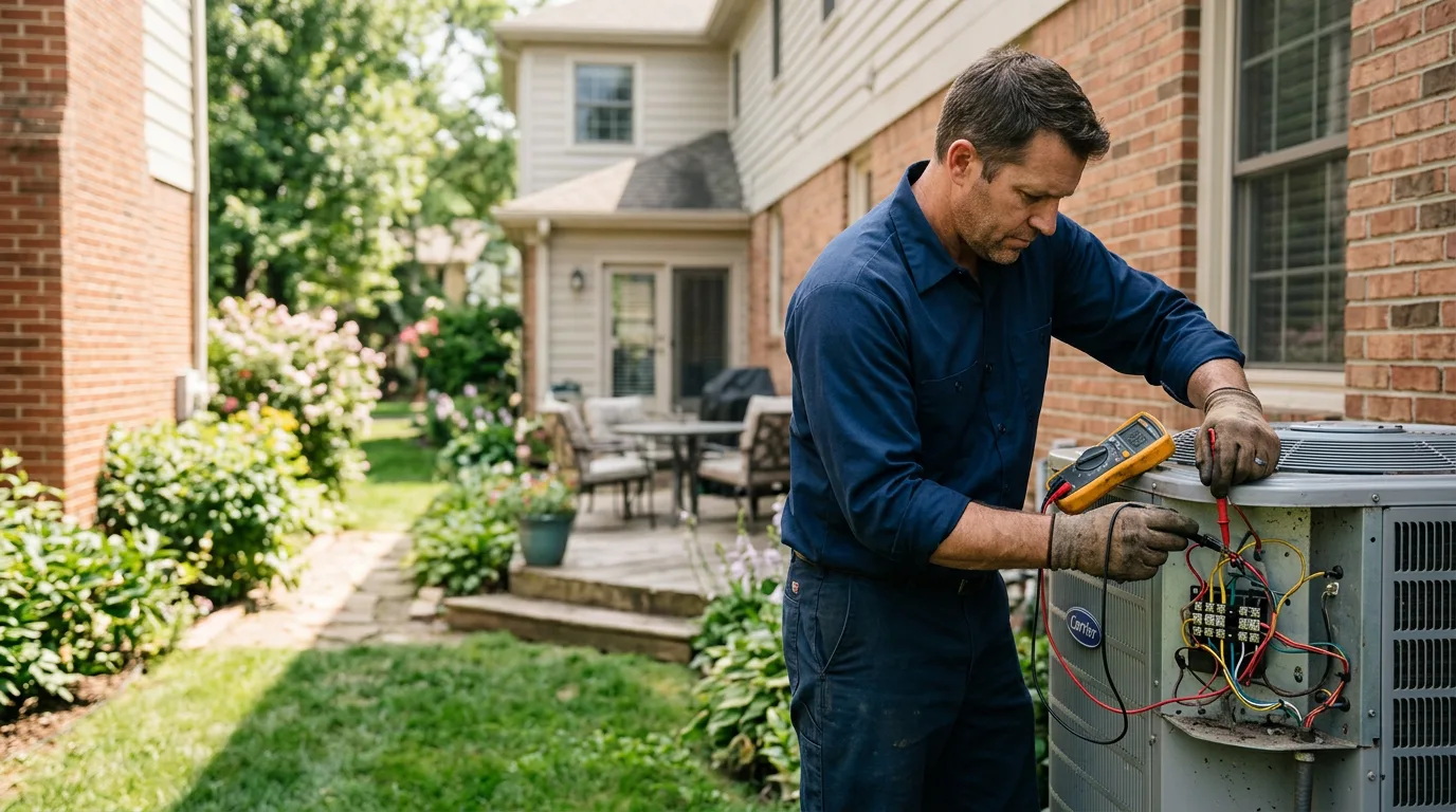 HVAC technician working near Beeson, WV